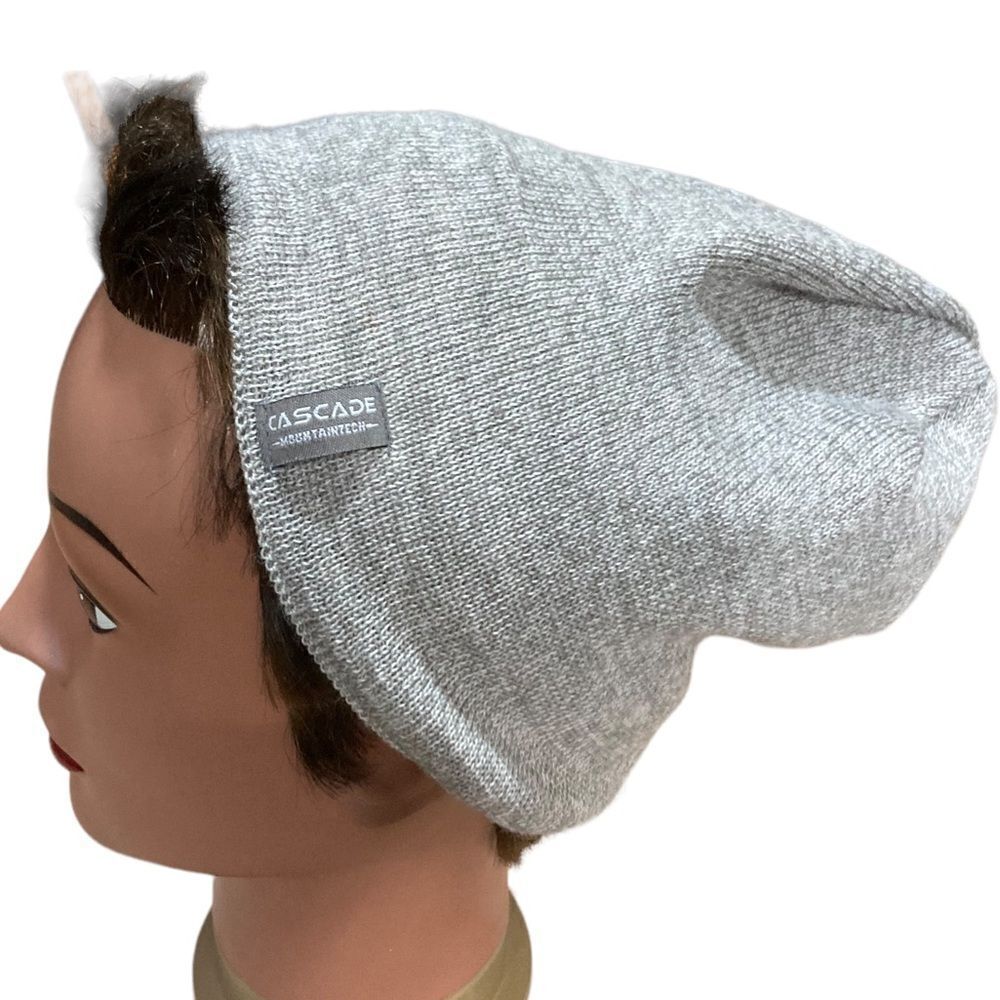Cascade mountain marina, wool/acrylic blend ski cap
